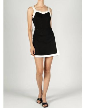 P.Cill Butter Modal Contrast Mini Skirt - Black