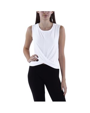 X By Gottex Fitness Workout Tank Top - White