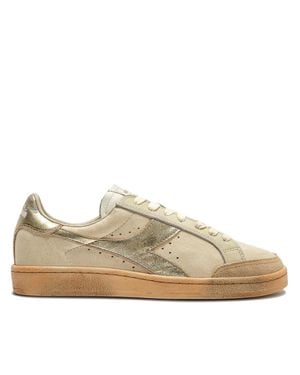 Diadora Prestige Aged Italia Cream Sneakers - Brown