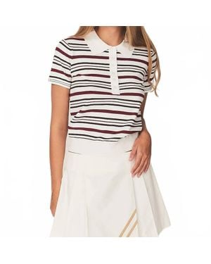 THE GARMENT Madison Button Polo Shirt - White