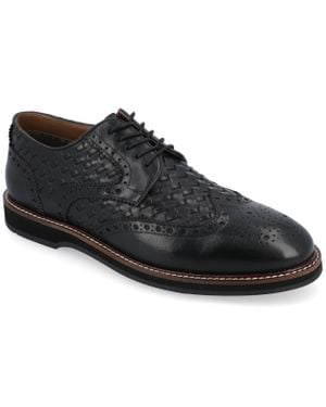 Thomas & Vine Radcliff Wide Width Woven Wingtip Derby - Black