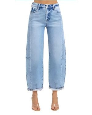 Risen Barrel Jeans - Blue