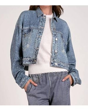 Elan Juliana Acid Wash Jacket - Blue