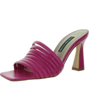 Chelsea Paris Ace Leather Slip On Block Heel - Pink