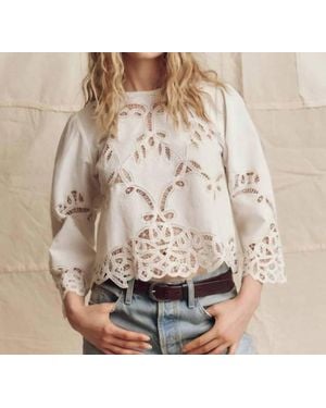 The Great Picnic Lace Top - Natural