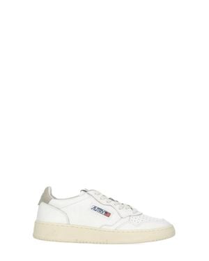 Autry Leather Heel Sneakers - White