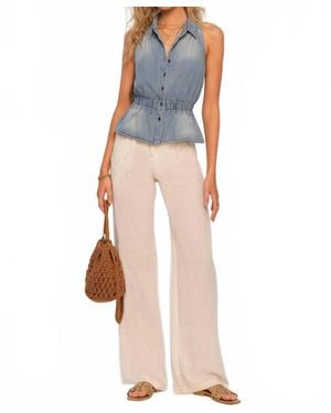 Heartloom Zia Denim Sleeveless Blouse - Blue