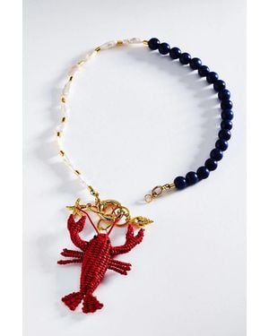 Bamboleira Senda Charm Necklace - Red