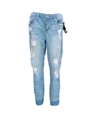 Seven7 Skinny Easy Fit Distressed Jean - Blue