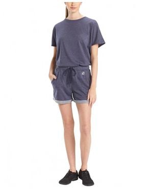 Natori Activewear Chi French Terry Shorts - Blue