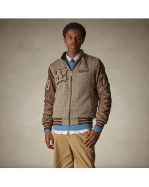Members Only Tweed Varsity Jacket - Green