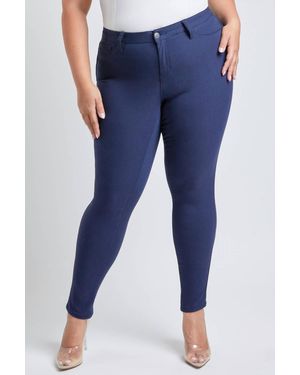 YMI Hyperstretch Forever Color Mid Rise Pant - Blue