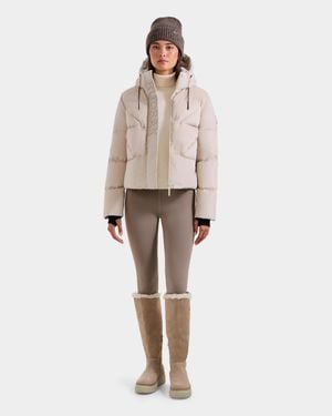 Rudsak Stefanie Velvet Down Puffer - Natural