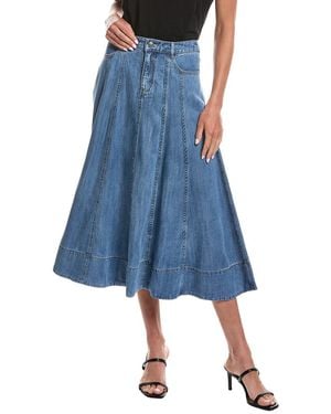Cinq À Sept Mathilde Denim Maxi Skirt - Blue