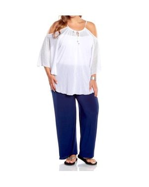 Always for Me Flirty Plus Size Cover Up Dress - Blue