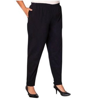 On The Plus Side Tailored Stretch Twill Pants - Black