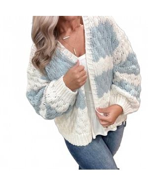 Wishlist Textured Striped Cardigan - Multicolor