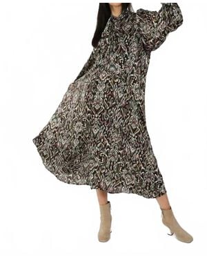 Beulahstyle Vintage Printed Maxi Dress - Black