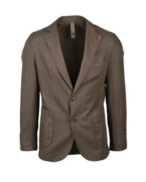 MULISH Stromboli Jacket Buttoned Linen Cotton - Brown
