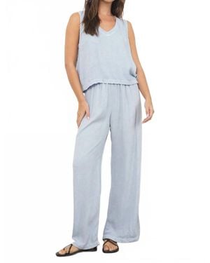 Lamade Kalani Breezy Wide-Leg Pant - Blue