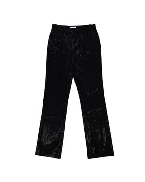 Ferragamo Ferragamo Crystal Embellished Pants - Black