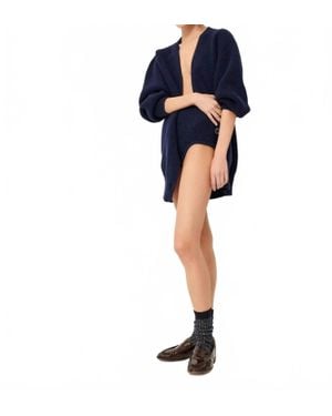 Sessun Cardy V-Neck Cardigan - Blue