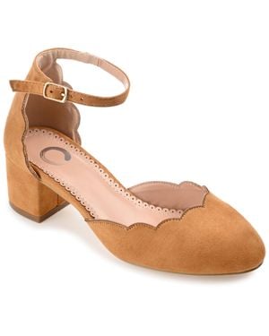 Journee Collection Apos;S Edna Medium And Wide Width Pumps - Metallic