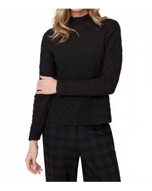 Renuar Textured Top - Black