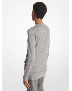 Michael Kors Cashmere Cardigan - White