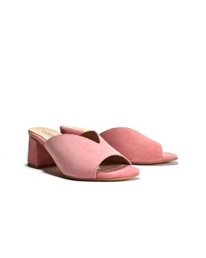 Cordani Pollie Slip On Suede Mule Sandal - Red