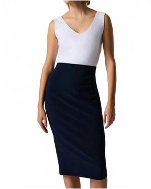 Joseph Ribkoff Mid Calf Skirt - Blue