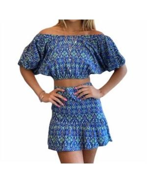 Osamore Open Back Top - Blue