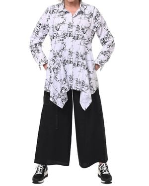 Tulip Clothing Jennifer Button Down Top - White