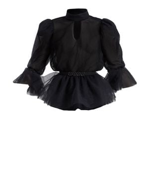 Saiid Kobeisy Ruffled Blouse - Black