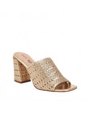 Katy Perry Tana Slide Block Heel Sandal - Natural