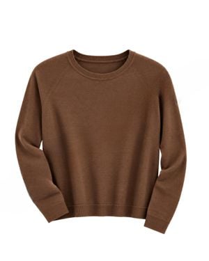 Zenana Simple Soft Sweater - Brown