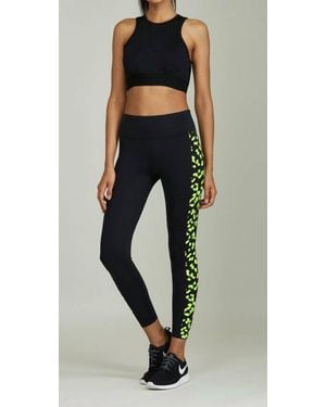 Noli Neon Leopard Legging - Blue