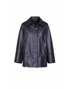 Moorer Front Button Jacket - Blue