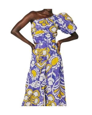 Cleobella Tess One Shoulder Top - Blue