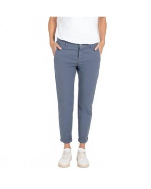 Mac Jeans Turned Up Chino Pants - Blue