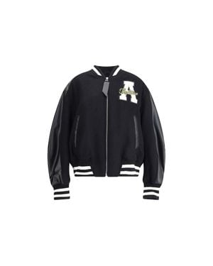 The Attico Varsity Bomber Jacket - Black