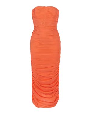Nocturne Sparkly Draped Dress - Orange