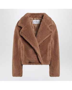 Max Mara Icon Teddy Bear Crop Camel Coat - Brown