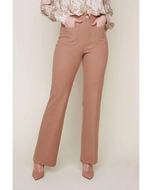 Renuar High Waisted Flared Pants - Multicolor