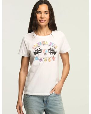 Lucky Brand Grateful Dead Beach Bears Classic Crew - White