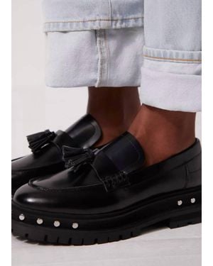 Free People Teagan Tassel Loafers - Gray