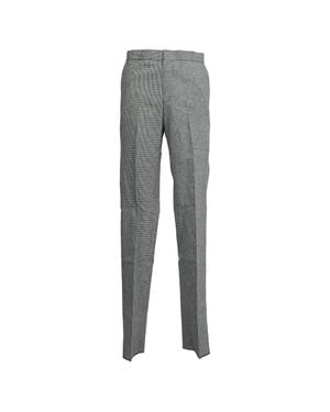 Thom Browne Gingham-Print Pants - Gray