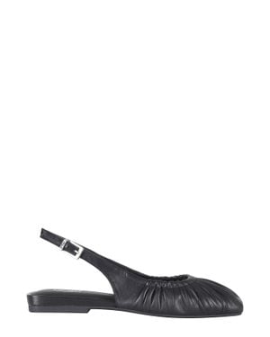 Ash Bibi Strapped Nappa Leather Flats - White
