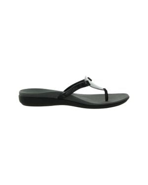 Vionic Raysa Toe-Post Sandals - Black