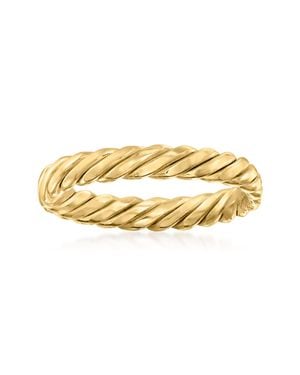 RS Pure Ross-Simons 14Kt Twisted Ring - Yellow